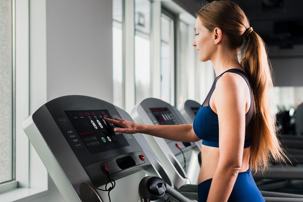 Touchscreen controls on a Treadmill
