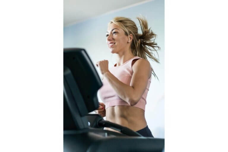 Women on treadmill